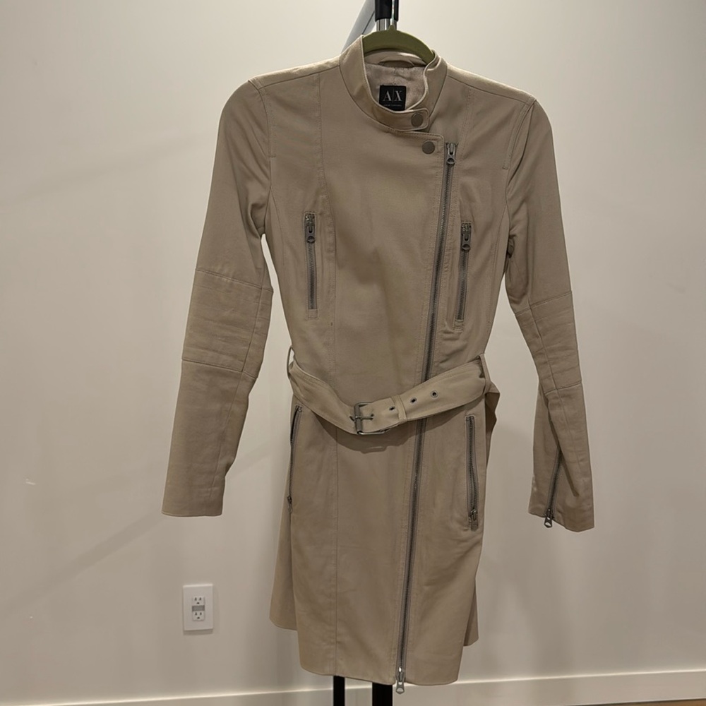 Armani Exchange beige coat